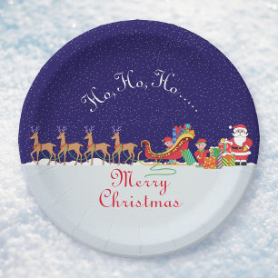 Prato De Papel Noite Antes das Placas de Papel de Natal