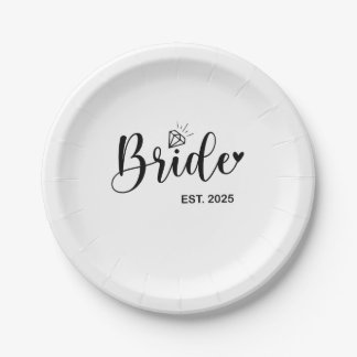 Prato De Papel Noiva Anúncio de Casamento Primavera 2025 Casament