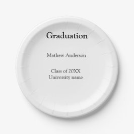 Prato De Papel nome da turma de formatura de 20XX nome da univers