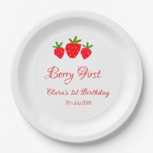 nome data morango vermelho 1º aniversário berry es