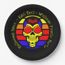 Nome do Halloween Ano 20xx Texto Retroativo Caveir