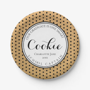 Prato De Papel Nome graduado é um biscoito esperto