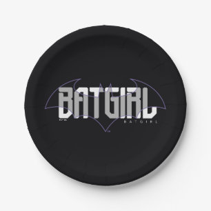 Prato De Papel Nome Hi-Tech da Batgirl Gráfico