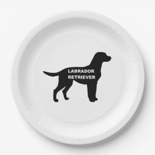 Prato De Papel nome labrador silhouette