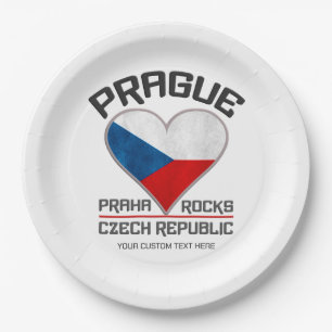 Prato De Papel Nome personalizado PRAGUE