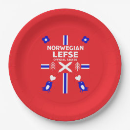 Prato De Papel Norueguês - Esquerda Flatpão Apron