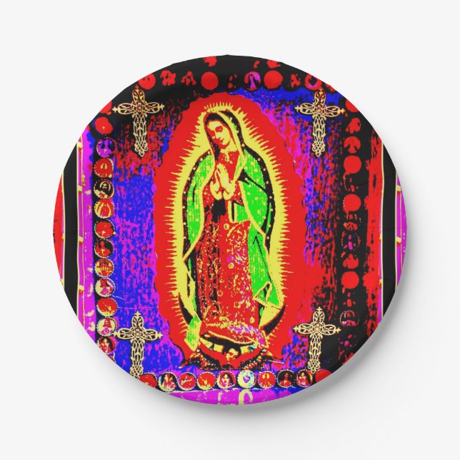 Prato De Papel nossa dama de guadalupe (Frente)