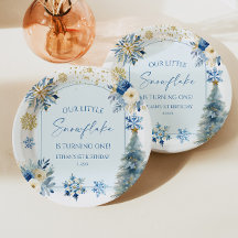 Nossa Pequena Festa de aniversário de inverno Azul