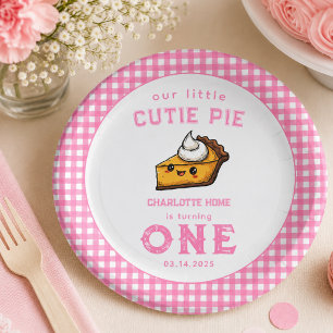 Prato De Papel Nossa Pequena Fofoquinha Dia do Pi 1º Aniversário 