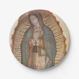 Prato De Papel Nossa Senhora de Guadalupe (Nuestra Señora) (Virge