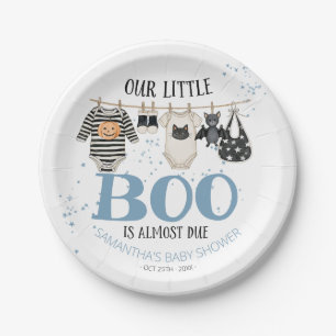 Prato De Papel Nosso Pequeno Boo Está Quase a Chegar Churrasco de
