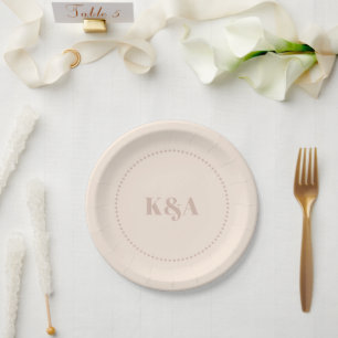Prato De Papel Nostalgic Charm Retro Wedding