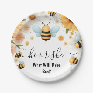 Prato De Papel Nova Inseto Daisy Bloom Rustic Busy Bee Revelação