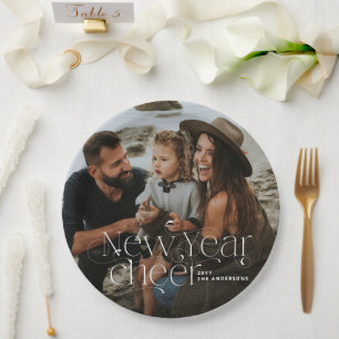 Prato De Papel Novo ano Fotografia elegante Art Deco