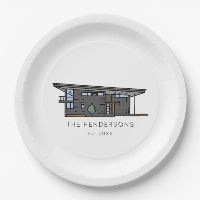 Prato De Papel Novo Partido Moderno para o Aquecimento Doméstico (Frente)