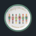 PRATO DE PAPEL NUTCRACKER CHRISTMAS GIFT STICKER<br><div class="desc">Colecção de Nozes Elegantes</div>