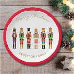 PRATO DE PAPEL NUTCRACKER CHRISTMAS GIFT STICKER<br><div class="desc">Colecção de Nozes Elegantes</div>