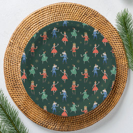 Prato De Papel Nutcracker Cocktail Party Christmas