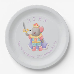 Prato De Papel Nutcracker Mouse King Natal