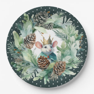 Prato De Papel Nutcracker temeu o aniversário de Natal