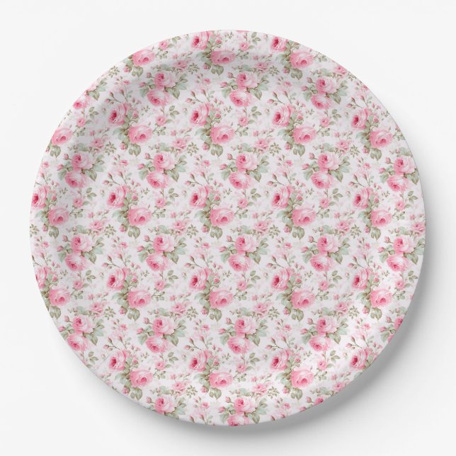 Prato De Papel O Amor É Como Uma Rosa (Frente)