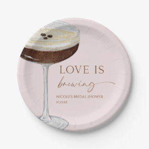 Prato De Papel O Amor É Criar Chá de panela Expresso Martini