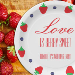 Prato De Papel O Amor É Fruta Doce Bridal Shower