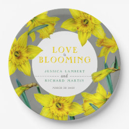 Prato De Papel O amor é o casamento da primavera amarela.