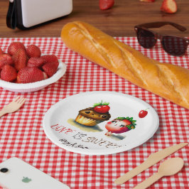 Prato De Papel O amor é uma doce folha de papel