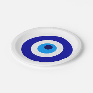 Prato De Papel O amuleto turco chamou Nazar