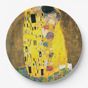 Prato De Papel O Beijo de Gustav Klimt