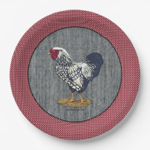 O celeiro atado prata do galo de Wyandotte embarca