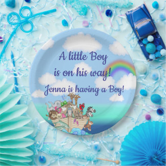 Prato De Papel O Chá de fraldas de Arca de Noah