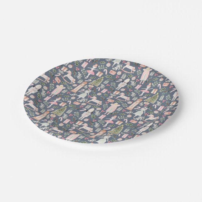 Prato De Papel O feriado do quebra-água Nutcracker (Inclinado)