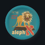 Prato De Papel O hebraico Aleph apostou as placas de papel<br><div class="desc">Personalize seu caso com as placas de papel e os guardanapo de harmonização de Alephbet do hebraico. Jogue um partido espectacular com as placas de papel inteiramente customizáveis para combinar seu tema! Cada grupo de oito placas de papel é imprimido no estoque de papel durável e decorado com seu projeta...</div>