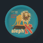Prato De Papel O hebraico Aleph apostou as placas de papel<br><div class="desc">Personalize seu caso com as placas de papel e os guardanapo de harmonização de Alephbet do hebraico. Jogue um partido espectacular com as placas de papel inteiramente customizáveis para combinar seu tema! Cada grupo de oito placas de papel é imprimido no estoque de papel durável e decorado com seu projeta...</div>