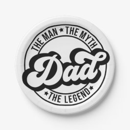 Prato De Papel O homem, o mito, a lenda, o pai, o pai, o pai,