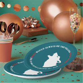 Prato De Papel O lobo seria sempre o vilão