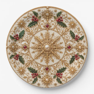 Prato De Papel O Mandala Imperial de Inverno