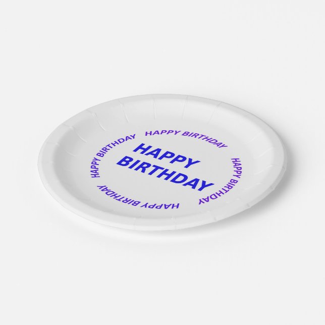 Prato De Papel O modelo de DIY fácil adiciona o NOME do EVENTO do (Inclinado)