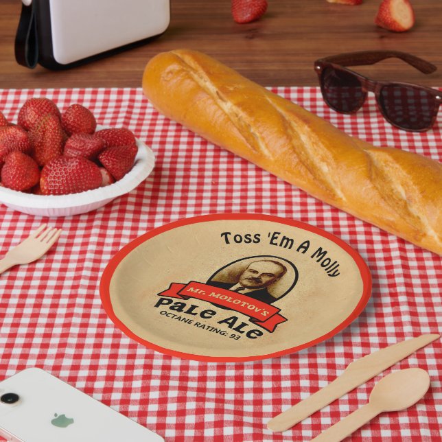 Prato De Papel O Pale Ale do Sr. Molotov (Piquenique)