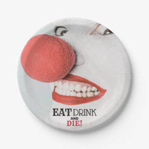 Prato De Papel O Palhaço Assassino, Festa de Halloween