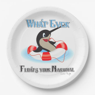 Prato De Papel O que mais fluir seu Narwhal Meme
