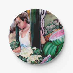 Prato De Papel O Que Você Gosta Desses Melões?