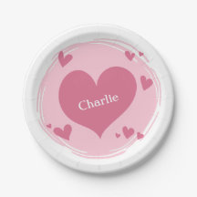 O(s) seu(s) nome(s) em placas de papel do coração