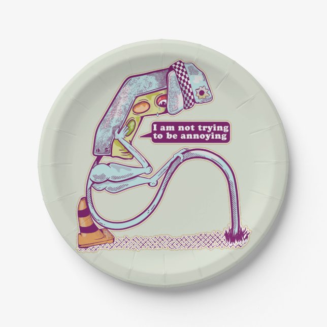 Prato De Papel O semáforo parece triste (Frente)