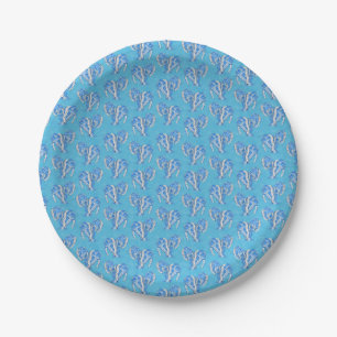 Prato De Papel Oceano Azul Tribal Tatuagem Manatates