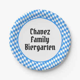 Prato De Papel Octoberfest bávaro personalizado