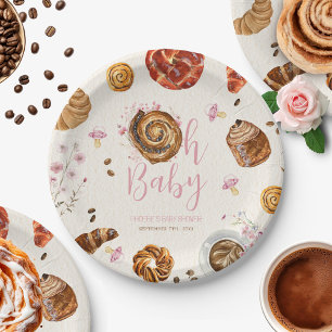Prato De Papel Oh, Pestris Bebês + Chá de fraldas de Meninas Paci