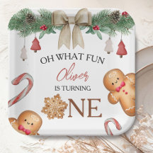 Oh Que Diversão Biscoitos de Natal 1º Aniversário